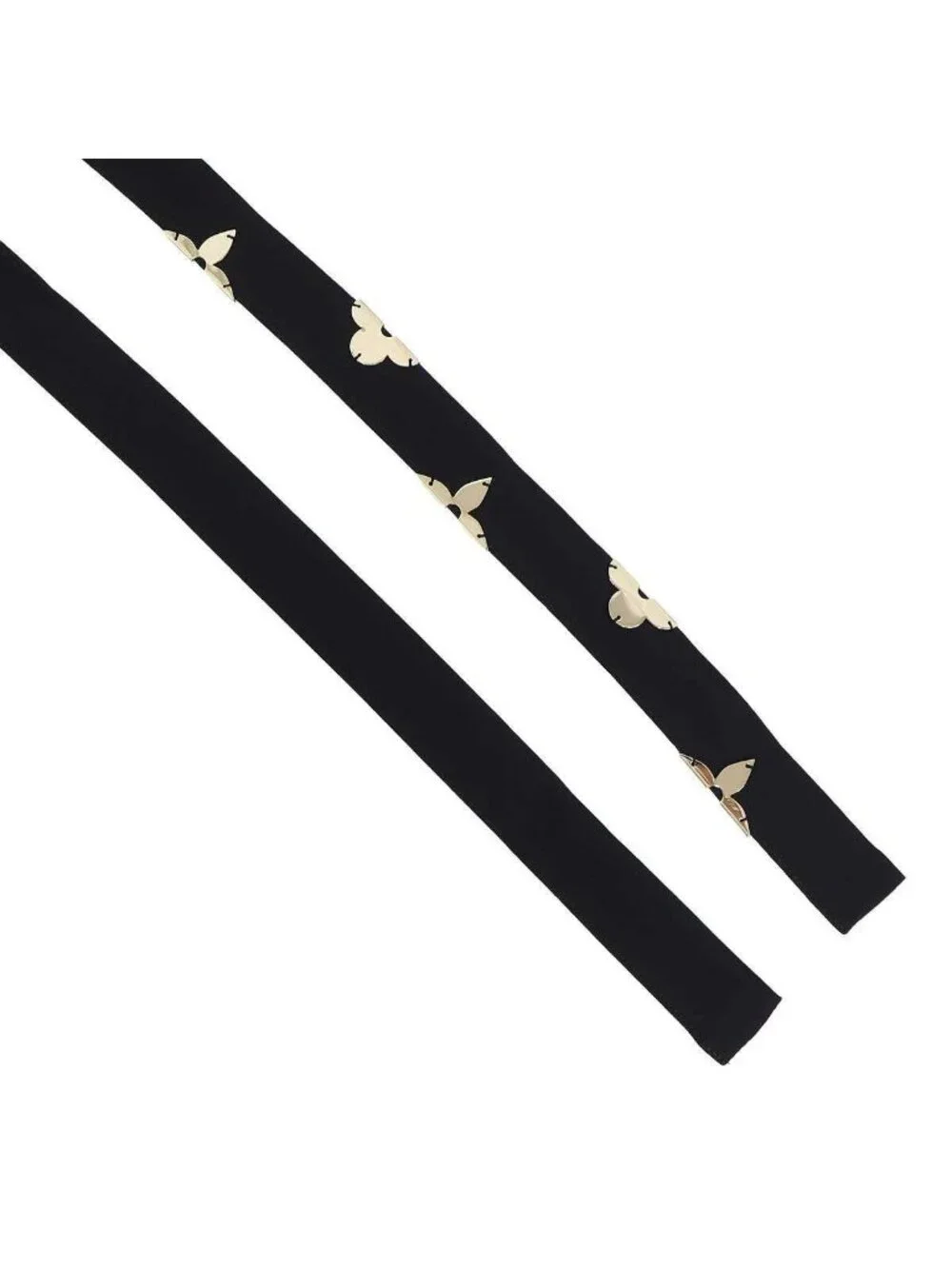 Louis Vuitton Monogram Accent Pleated Dress Black 36